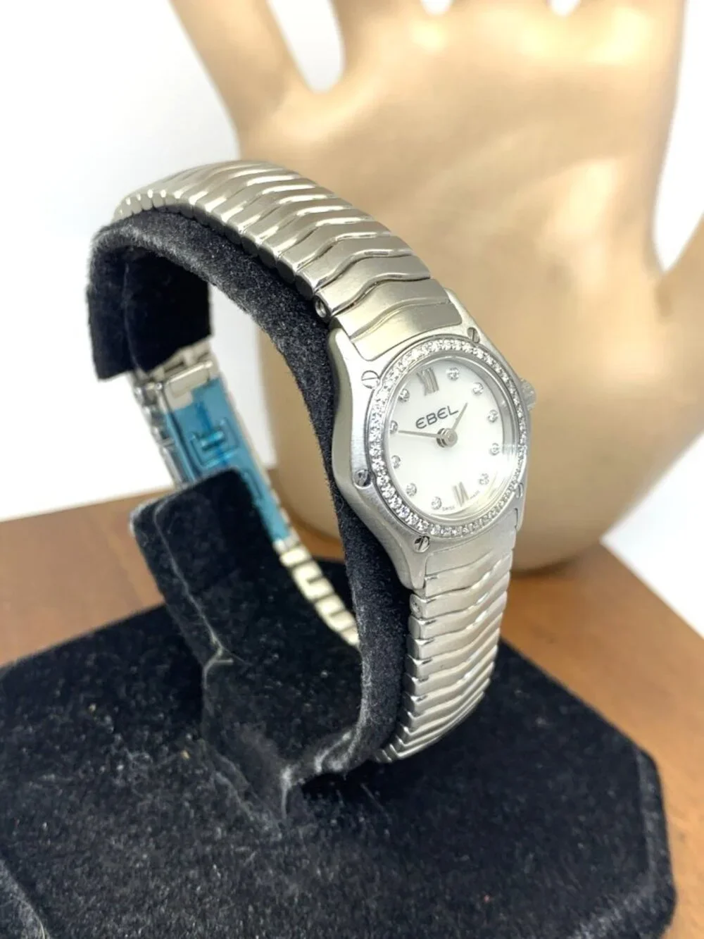 Ebel Women's Watch Swiss Quartz Mother of Pearl Diamond Stainless Steel 22mm